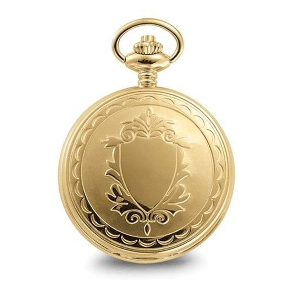 Charles Hubert Gold-finish Off-White Dial with Date Pocket Watch - Picture 4 of 5